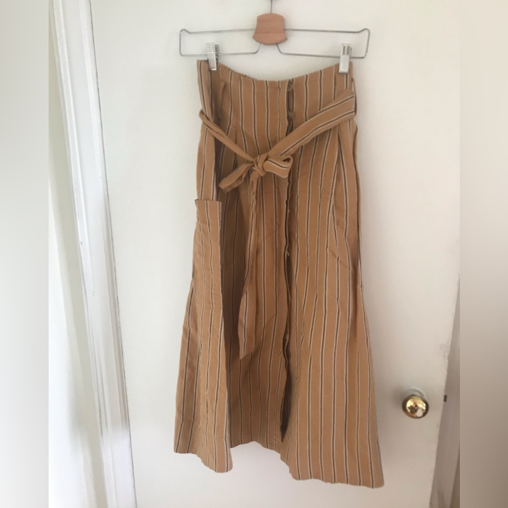 Zara woman S striped midi skirt